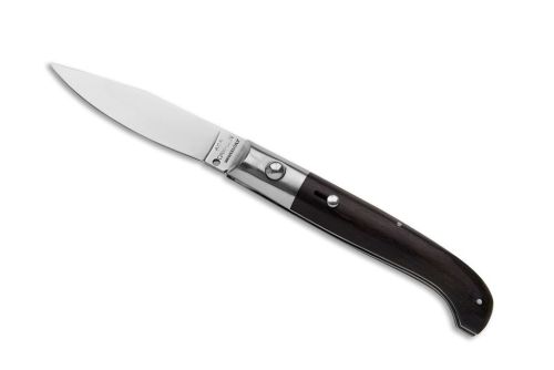 A.G.A. Campolin Pattada Ebony Wood Italian Automatic Knife