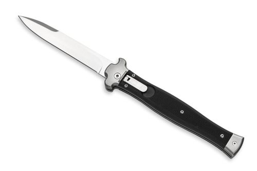 A.G.A. Campolin Zero Plus G10 Black Leverlock Automatic Knife