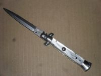 AB 9 Inch Armando Beltrame Coltellerie Stiletto Automatic Knife Gray Dagger