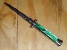 AB 9" Green Pearl Stiletto Automatic Knife Kriss