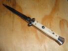AB 9" Imitation Ivory Italian Stiletto Automatic Knife Dagger