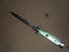AB Acrylic Green 8 3/4 Inch Stiletto Automatic Knife Bayo