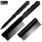 ABS Black Hidden Concealed Comb Knife