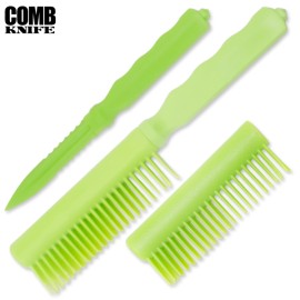 ABS Green Hidden Concealed Comb Knife