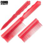 ABS Red Hidden Concealed Comb Knife
