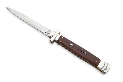 AGA Campolin 11" Maltese Cross Stiletto Automatic Santos Wood (5" Bayonet)