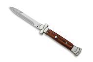 AGA Campolin 9 Inch Maltese Cross Cocobolo Stiletto Automatic Knife Bayo