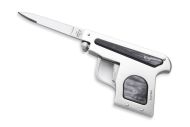 A.G.A. Campolin Pistol Gun Automatic Knife Brazilian Horn 6.57 Inch