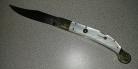 AGA Campolin Sahara Imitation Pearl Stiletto Lock Back Automatic Knife