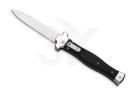 AGA Campolin Zero Black Aluminum Leverlock Automatic Knife Satin Bayo