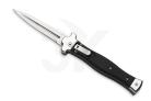 AGA Campolin Zero Black Aluminum Leverlock Automatic Knife Satin Dagger