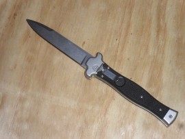 AGA Campolin Zero Black G-10 Leverlock Automatic Knife