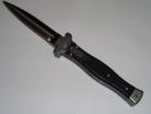 AGA Campolin Zero Black G-10 Automatic Leverlock Knife Satin Dagger