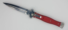 AGA Campolin Zero Leverlock Knife Red Aluminum Dagger