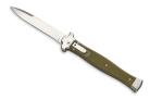 AGA Campolin Zero Plus G-10 Green Leverlock Automatic Knife Satin Bayo