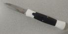 AKC 007 Concord White Black OTF Automatic Knife Satin Dagger