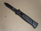 AKC 8.5 Inch Black Finger D/A OTF Automatic Knife Black Dagger
