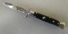 AKC 9 inch Swinguard Dark Horn Bayo Italian Stiletto Automatic Knife