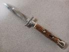 AKC 9 inch Swinguard Stag Horn Italian Stiletto Automatic Knife Bayo