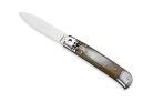 AKC Brazilian Horn Leverlock Side Opening Automatic Knife