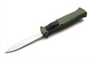 AKC EVO Army Green D/A OTF Italian Automatic Knife Satin Dagger