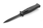 AKC EVO Black D/A OTF Italian Automatic Knife Satin Black Dagger