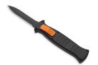AKC EVO Black Orange Button D/A OTF Italian Automatic Knife Black Dagger