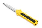 AKC F-16 D/A Yellow OTF Automatic Knife Satin Dagger 3.35 Inches