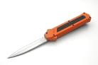 AKC F-16 Orange Grip OTF Automatic Knife Satin Dagger
