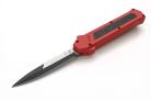 AKC F-16 Red Grip OTF Automatic Knife Two Tone Bayo