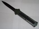 AKC F16 Military Green Out The Front Automatic Knife Black Bayo