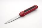 AKC F-16 Red Grip D/A OTF Automatic Knife Satin Bayo