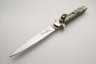 AKC Leverletto 9" Brazilian Horn Lever Lock Automatic Knife