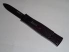 AKC Mini 07N Carbon Fiber OTF Automatic Knife Black Flat Grind