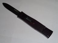 AKC Mini 07N Carbon Fiber OTF Automatic Knife Black Flat Grind