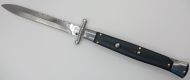 AKC World 11" Black G10 File Work Italian Swinguard Automatic Knife