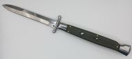 AKC World 11" OD Green G10 Italian Swinguard Automatic Knife