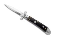 AKC World Medici 7.3" Swinguard Automatic Knife Dagger Buffalo Horn