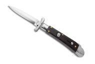 AKC World Medici 7.3" Swinguard Automatic Knife Dagger Ebony Wood