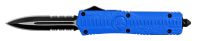 Alien Skull Blue OTF Automatic Knife Black Dagger Double Serrated