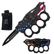 American Flags for Motorcycles D/A OTF Automatic Knuckle Knife