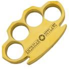 American Outlaw Brass Knuckle Paperweight