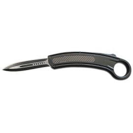 Arch Angel OTF (out the front) Karambit Knife - Black Carbon Fiber