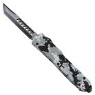 Arctic Digital Camo D/A OTF Automatic Knives Black Tanto Dozen