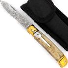 Automatic Land to Surf Ram Horn Lever Lock Switchblade Knife