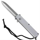 Out The Front Angel Blade Silver Automatic Opening Pocket Knife