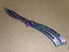 Balisong 9" Heavy Folding Titanium Pirate Butterfly Knife