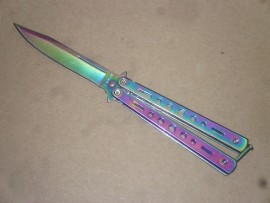 Balisong 9" Heavy Titanium Folding Butterfly Knife