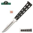 Bear And Son Black Die Cast Handle Butterfly Knife