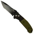 Bear Ops Green G10 Automatic Knife Black Tanto